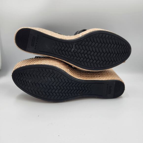Cole Haan Cloudfree All day Womens Black Wedge Sandals Size 8 - Picture 4 of 5